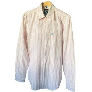 NWOT, LawMan Jeans Striped  Dress Shirt - Size 180/92A - XL